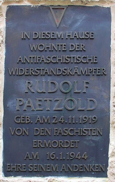 Gedenkteken Rudolf Paetzold #1