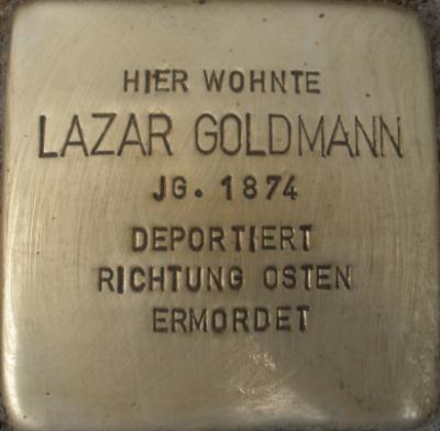 Stolpersteine Goldbergstraße 4 #1