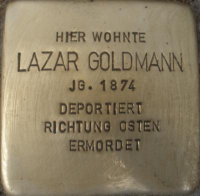 Stolpersteine Goldbergstrae 4 #1