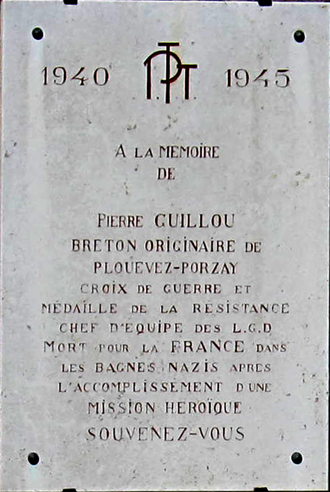 Plaque Pierre Guillou