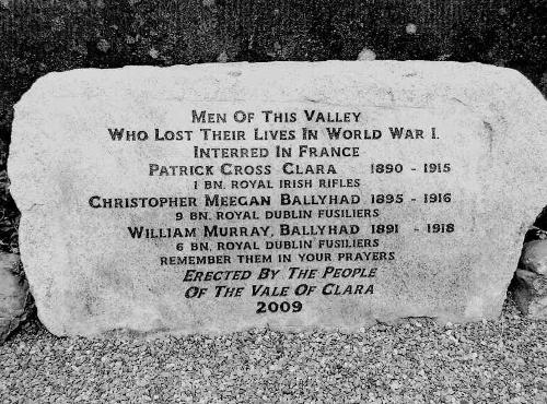 War Memorial Vale of Clara