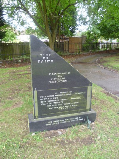 Holocaust Memorial Palmerston Cemetery