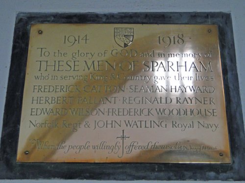 War Memorial St. Mary the Virgin Church Sparham #1