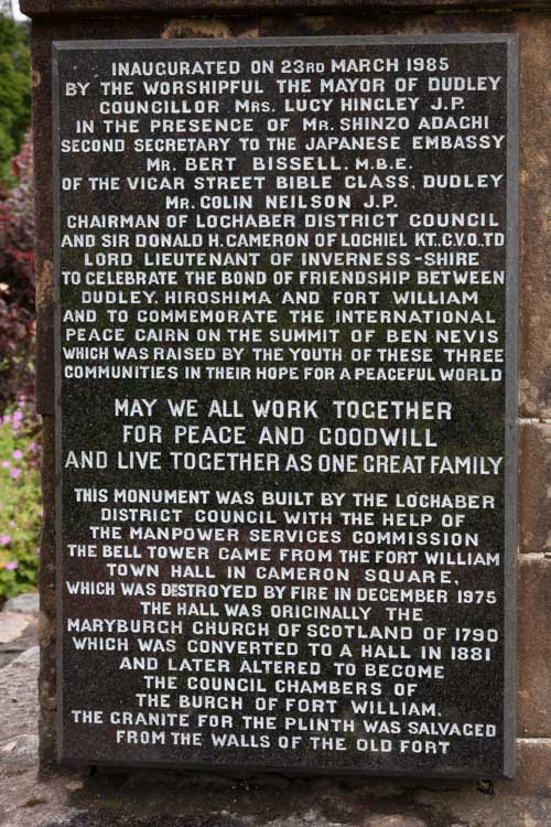 Vredesmonument Fort William #3