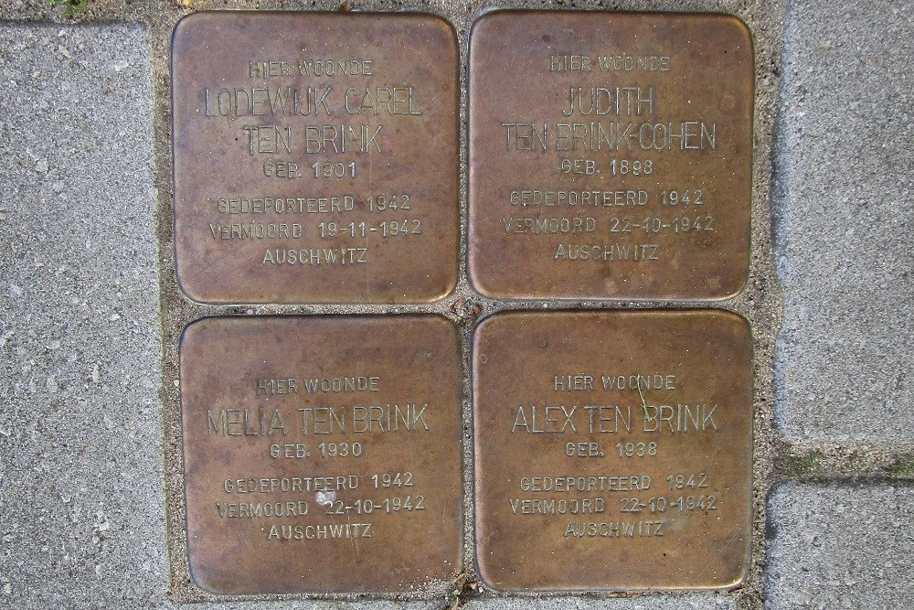 Stolpersteine Sluiskade Noordzijde 140 #1