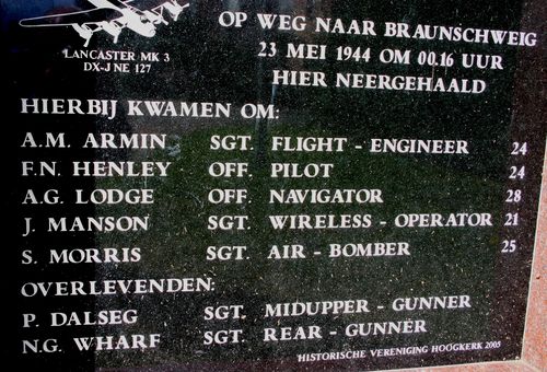 Monument Crash Avro Lancaster Dorkwerd #2