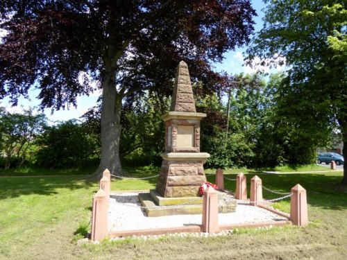 Oorlogsmonument Parochie van Leighton cum Minshull Vernon