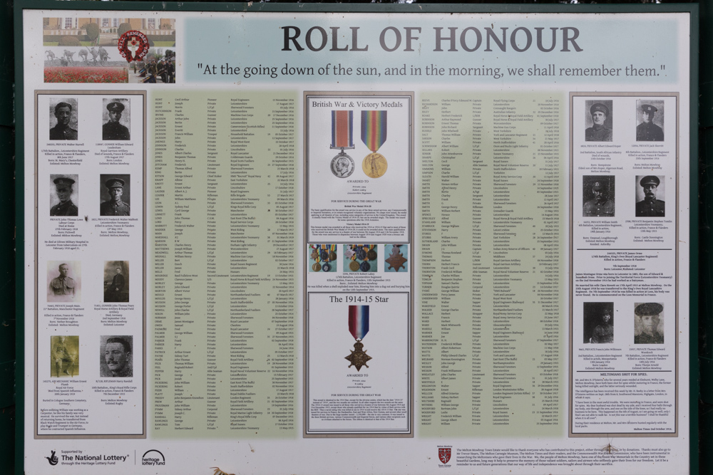 Roll of Honour Melton Mowbray #2