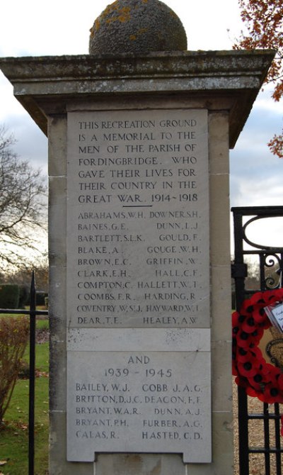 Oorlogsmonument Fordingbridge #2