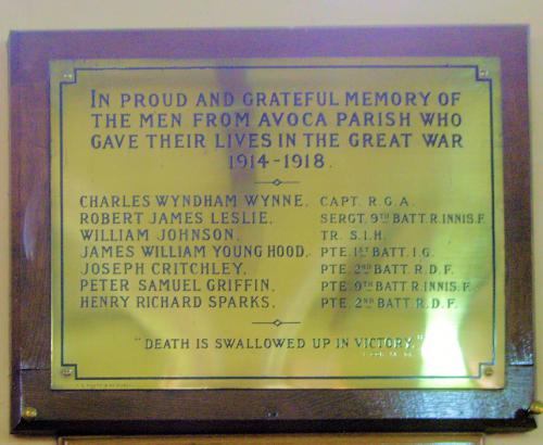 War Memorial Avoca Parish