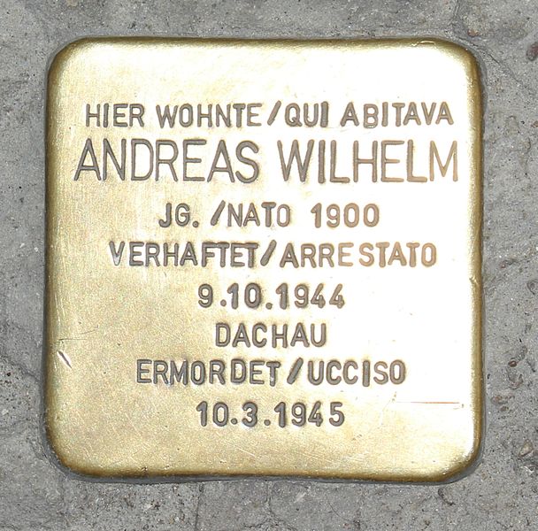 Stolperstein Via Portici 136-162 #1