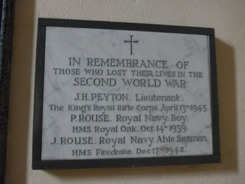 War Memorial St. Peter Church Stoke Lyne #2