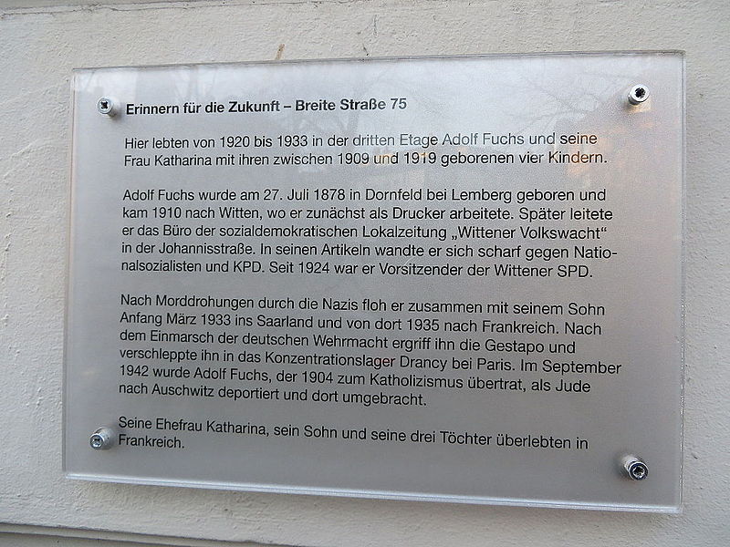 Memorial Adolf Fuchs #1