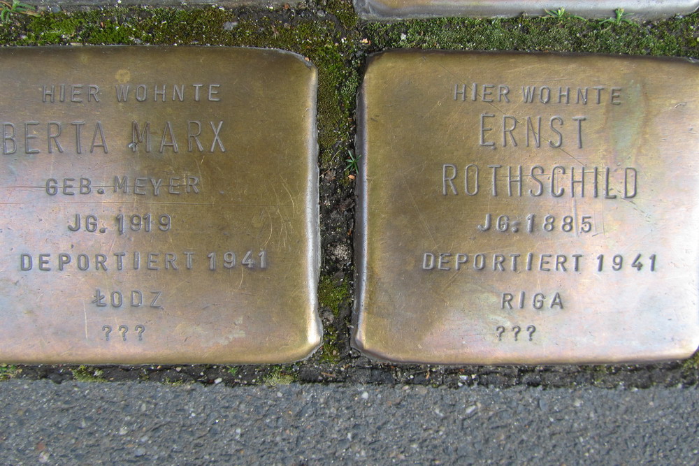 Stumbling Stones Gutenbergstraße 50 #3