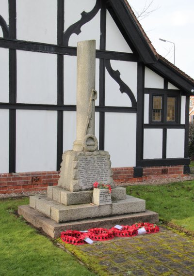 Oorlogsmonument Oldcotes