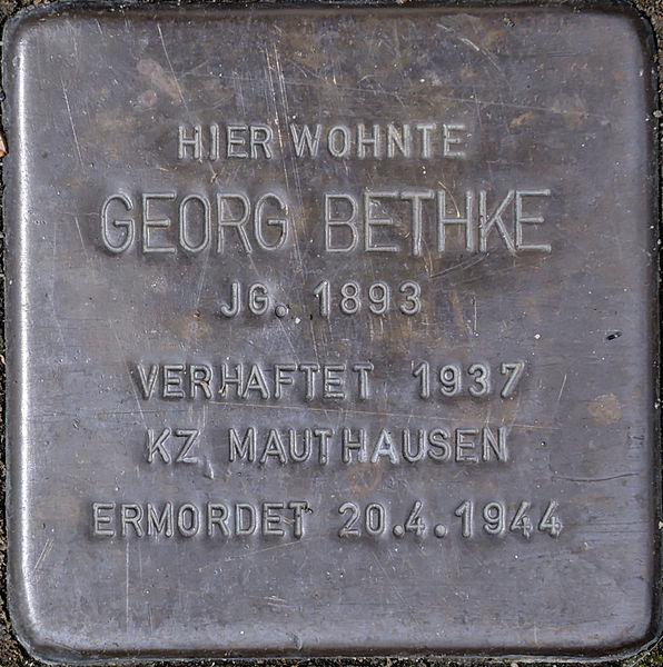Stumbling Stone Rosenkamper Straße 10b