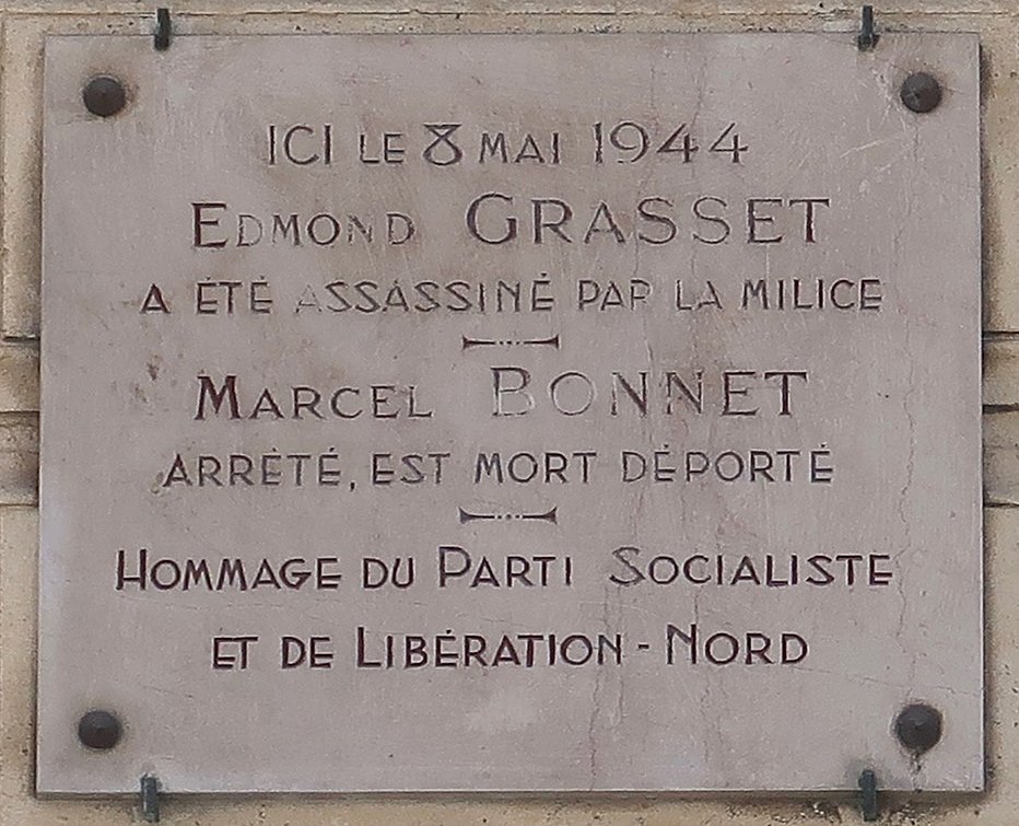 Gedenkteken Edmond Grasset en Marcel Bonnet #1