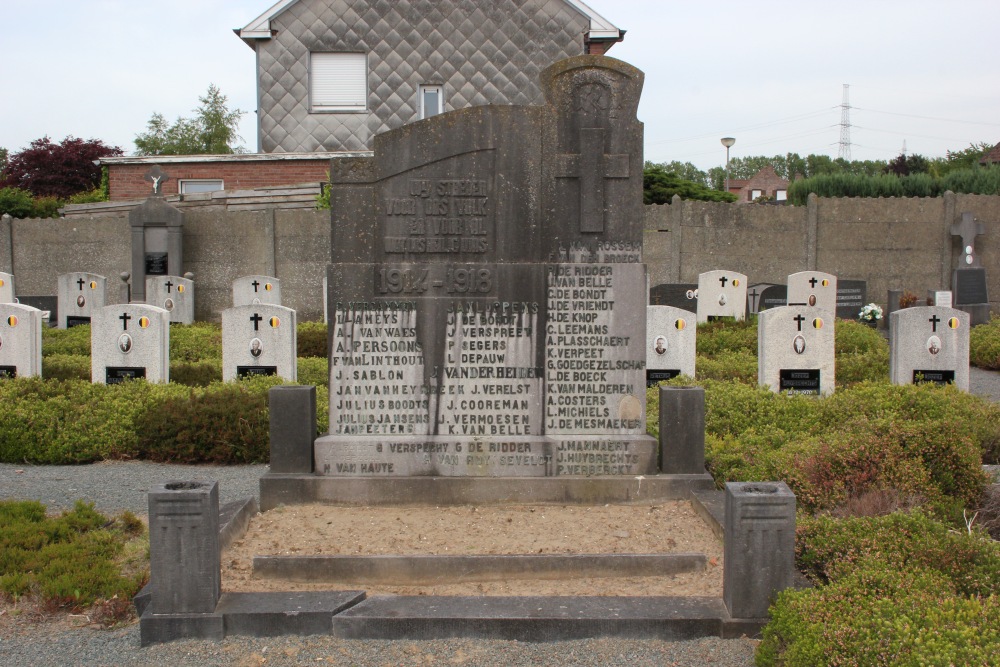 Oorlogsmonument Begraafplaats Mollem