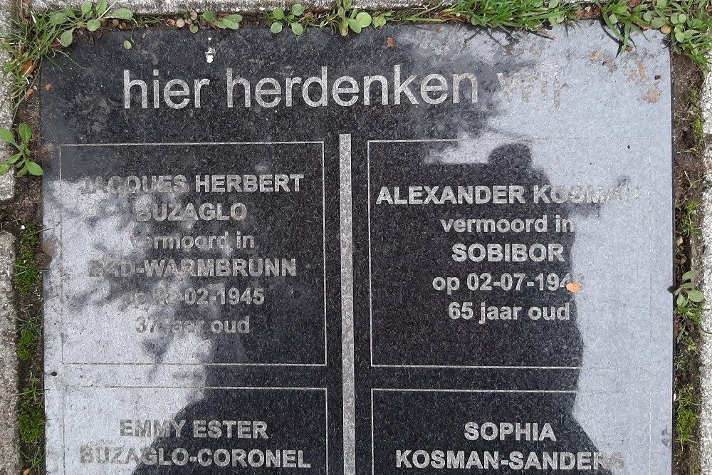 Herdenkingsstenen Van Asch van Wijckstraat 45 #2