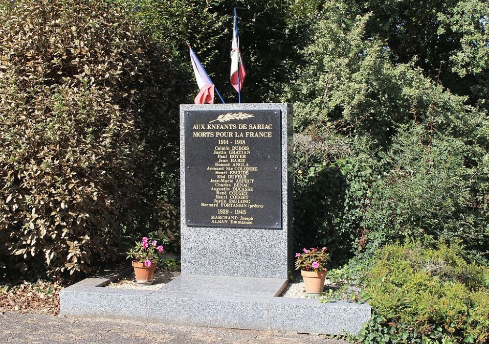 Oorlogsmonument Sariac-Magnoac #1