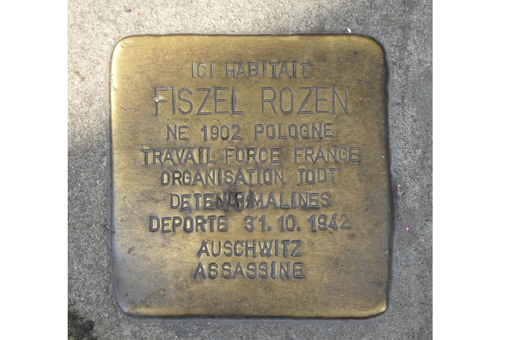 Stolperstein Huidevettersstraat 179