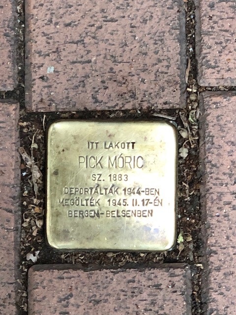 Stolperstein Gutenberg Utca 9