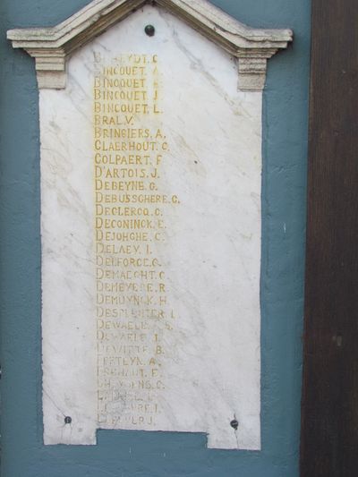 War Memorial Nederweg Izegem #2