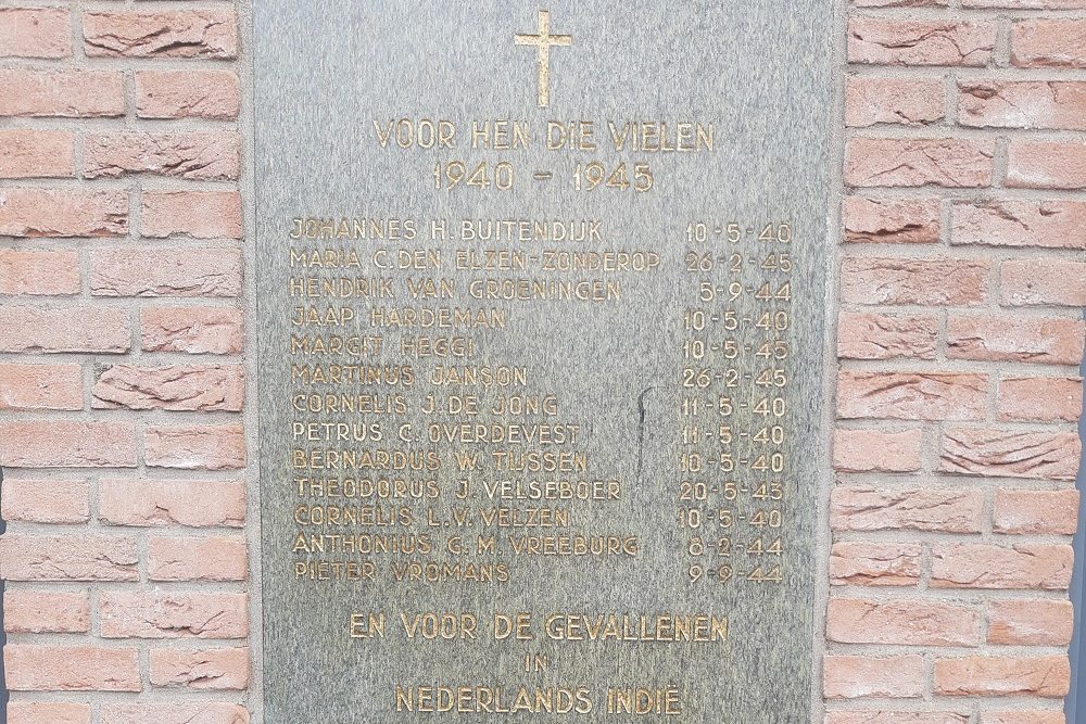 Oorlogsmonument Zoeterwoude