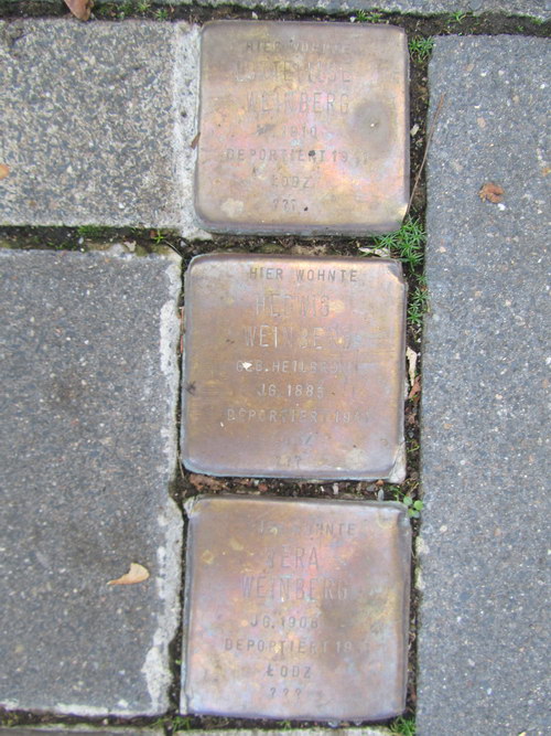 Stolpersteine Hardefuststrae 8 #3