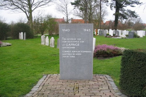 Oorlogsmonument Gapinge