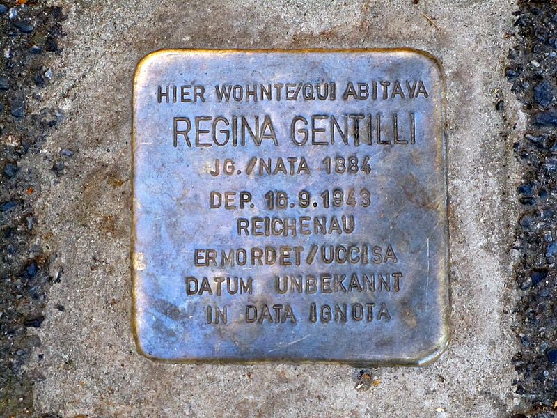 Stolperstein Via Otto Huber 36 #1