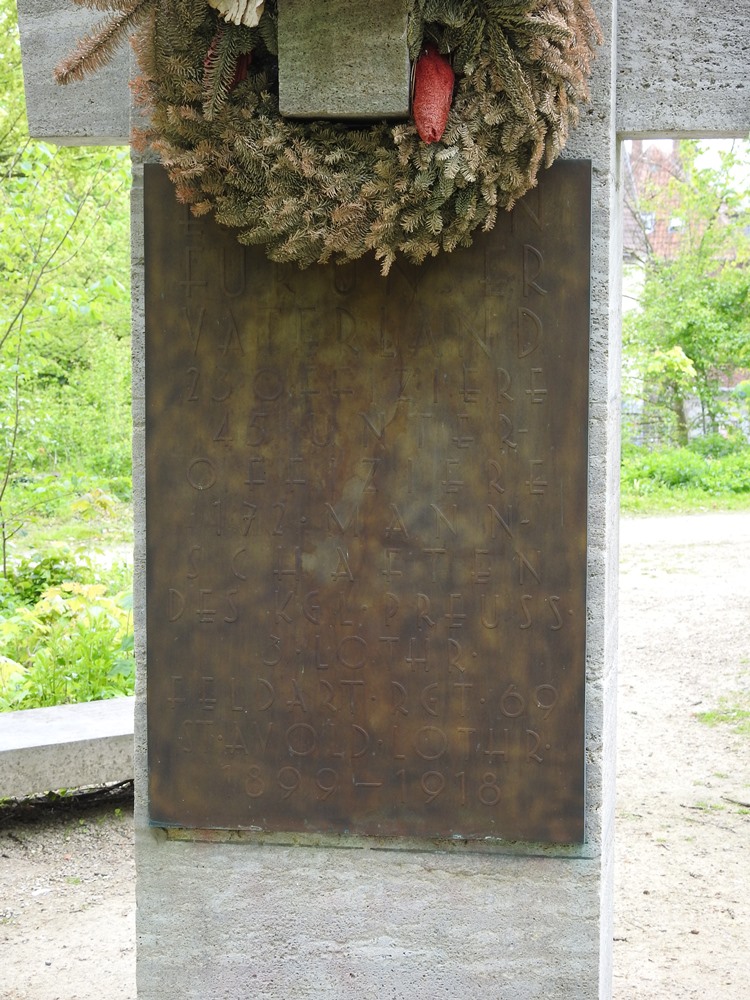 Oorlogsmonument 3. Lothringisches Feld Art. Regt. No. 69 #3