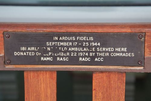 Memorial benches Airborne Museum 'Hartenstein' #3