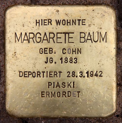 Stolperstein Roscherstrae 9 #1