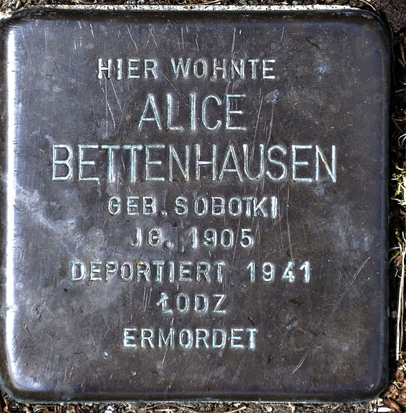 Stolperstein Bozener Strae 38