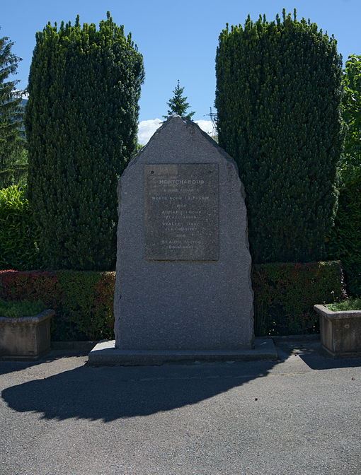 Monument Eerste Wereldoorlog Montchaboud #1