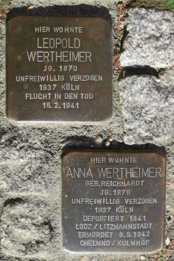 Stolpersteine Obere Hauptstrae 13