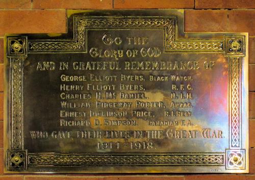 Oorlogsmonument All Saints Church Grangegorman #2