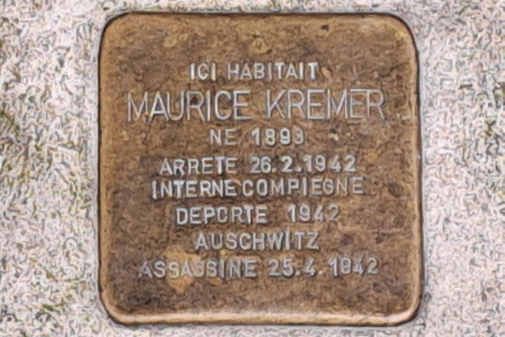 Stolperstein Rue des Lombards 7 #1