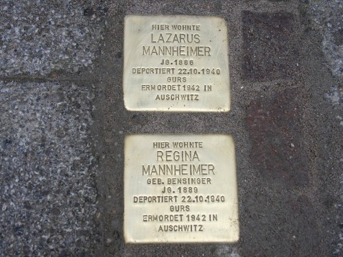 Stolpersteine Kreuzstrae 3