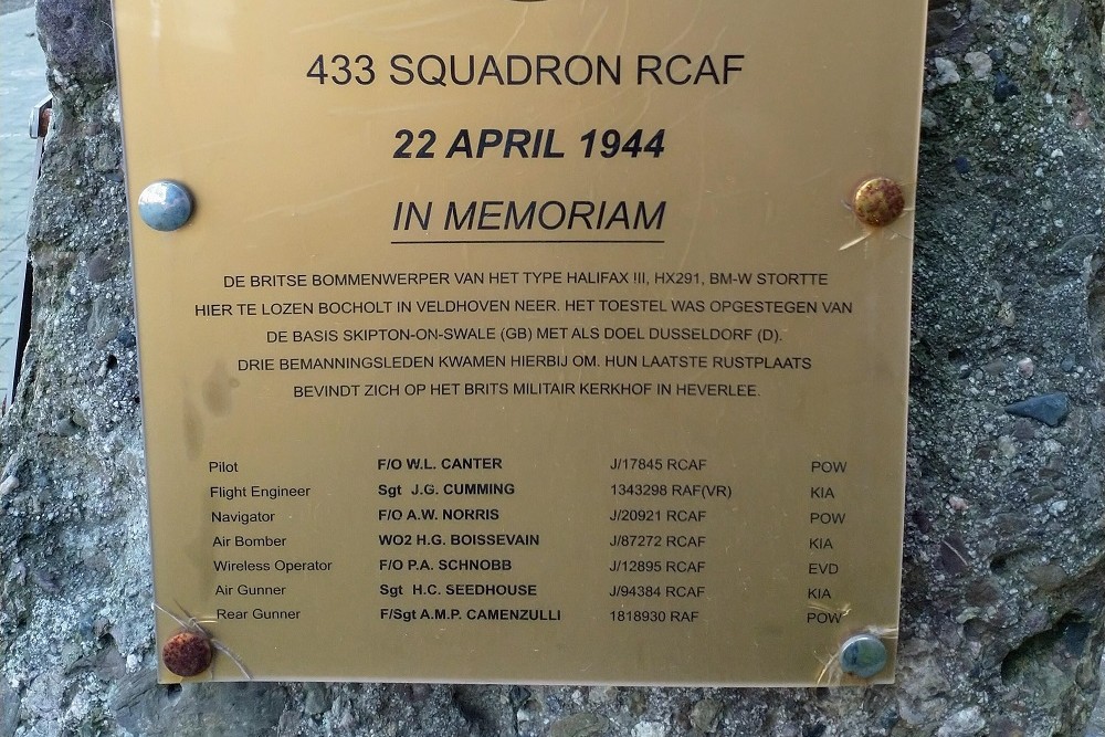 Monument voor Vier Bemanningen van Bomber Command #2