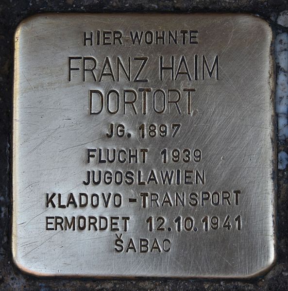 Stolpersteine Jakoministrae 10 #3