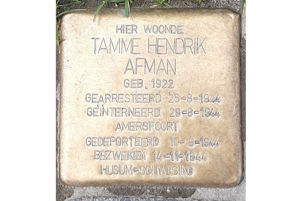 Stolperstein Eestumerweg 27