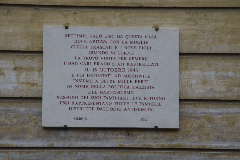 Gedenkteken Settimio Calò #1