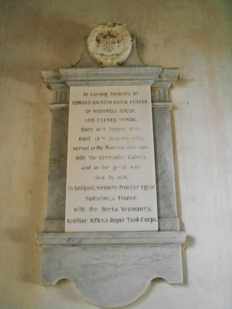 Memorial Edward Bayntun Grove Coster