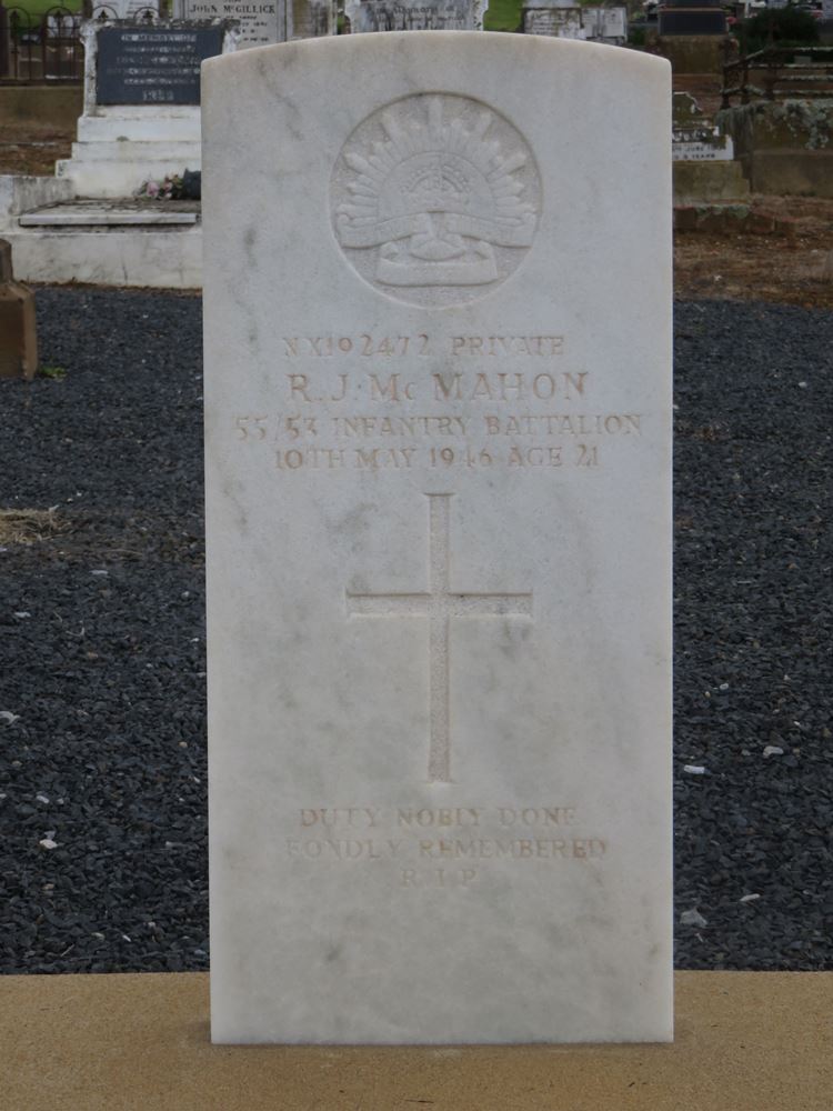 Commonwealth War Grave Murrumburrah Cemetery #1