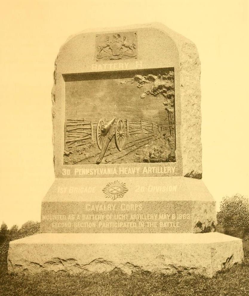 3rd Pennsylvania Heavy Artillery - Section Battery H Monument