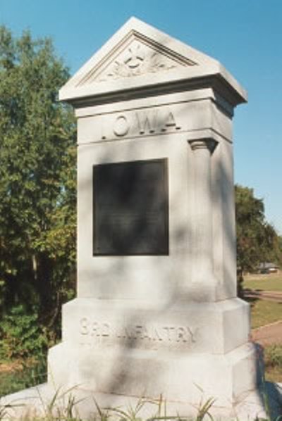 3rd Iowa Infantry (Union) Monument #1