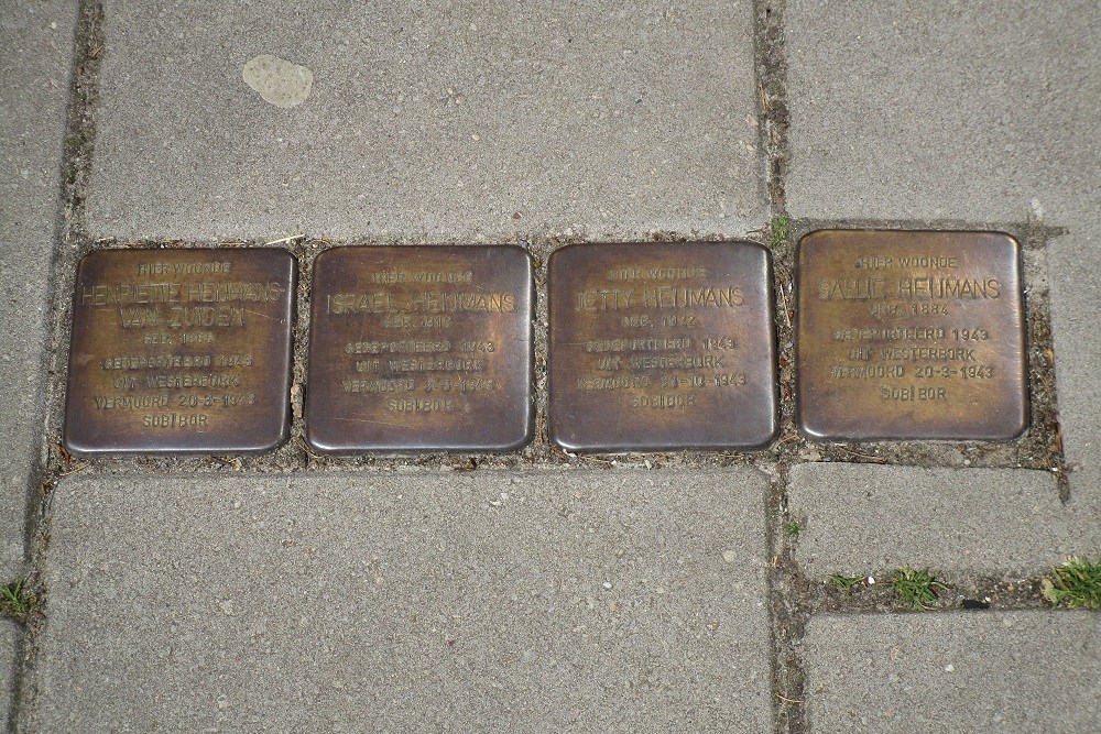 Stolpersteine Waldeckstraat 4 #1