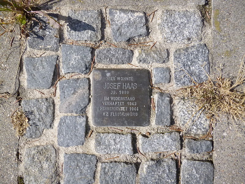Stumbling Stone Alte Waldmünchener Straße 19 #1